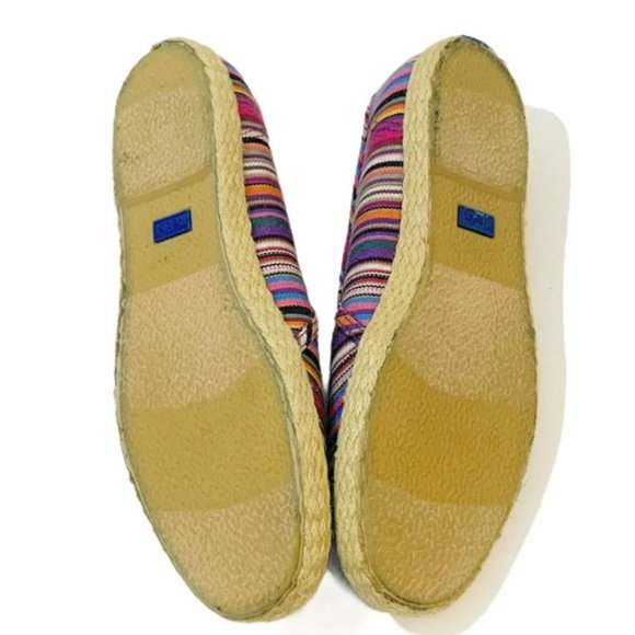 Keds Rainbow Jute Canvas Slip On Sneakers Size 8.5 - Picture 5 of 6